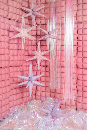 3D folinis balionas „Žvaigždė“, 70 cm, violetinis