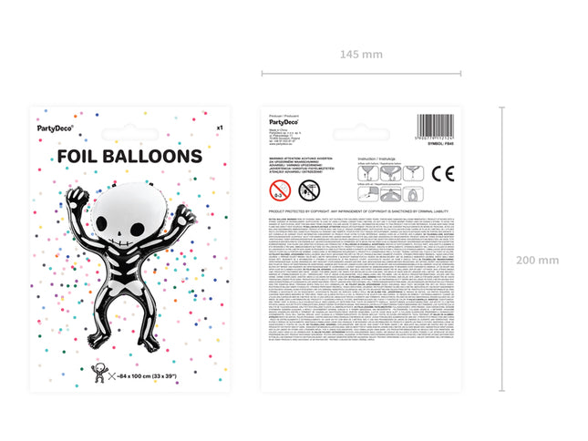 Folinis balionas „Skeletas“