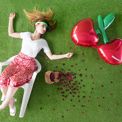 Folinis balionas "Vyšnia", 88x73 cm