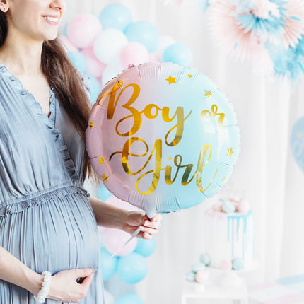 Folinis balionas - "Boy or Girl" (Berniukas arba Mergaitė), 35 cm