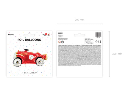 Folinis balionas "Lenktynių automobilis", 111x63 cm