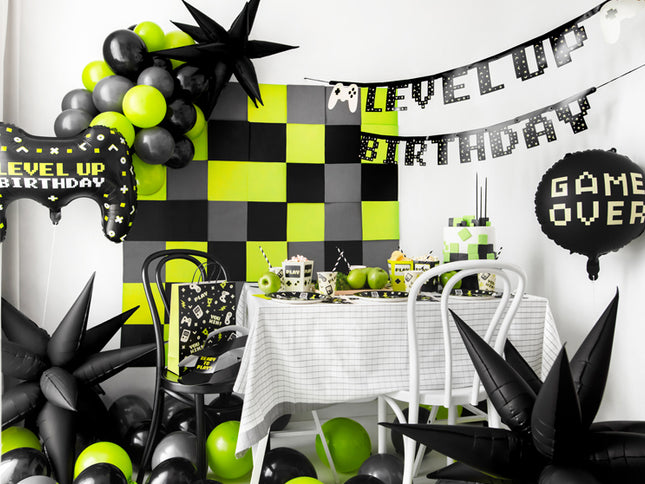 Girlianda su užrašu "Level up Birthday", 2,5 m