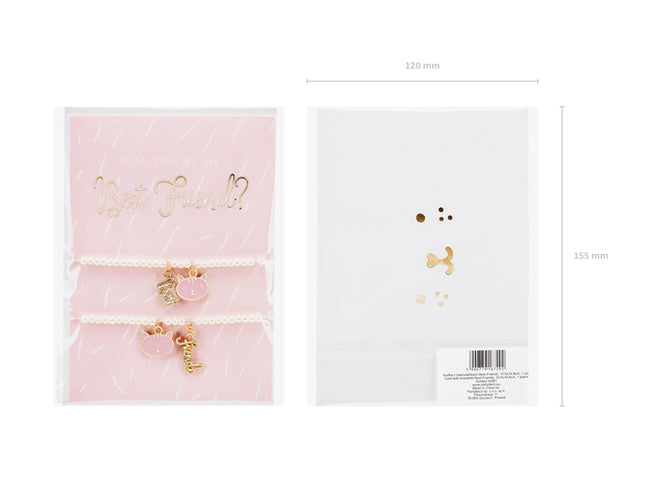 Atvirukas su apyrankėmis „Geriausi draugai“