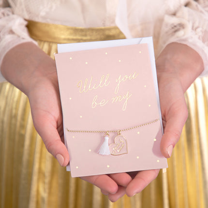 Atvirukas su apyranke "Will you be my Maid of honor"