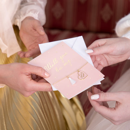 Atvirukas su apyranke "Will you be my Maid of honor"