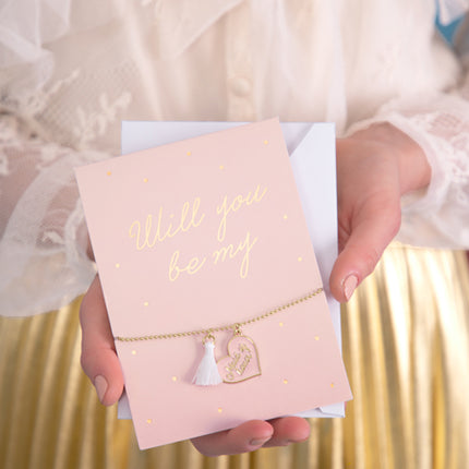 Atvirukas su apyranke "Will you be my Maid of honor"