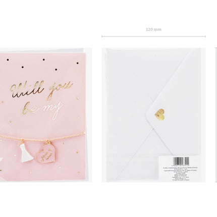 Atvirukas su apyranke "Will you be my Maid of honor"