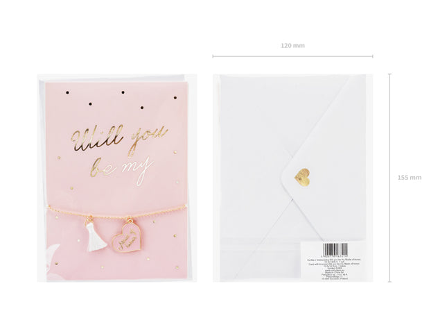 Atvirukas su apyranke "Will you be my Maid of honor"