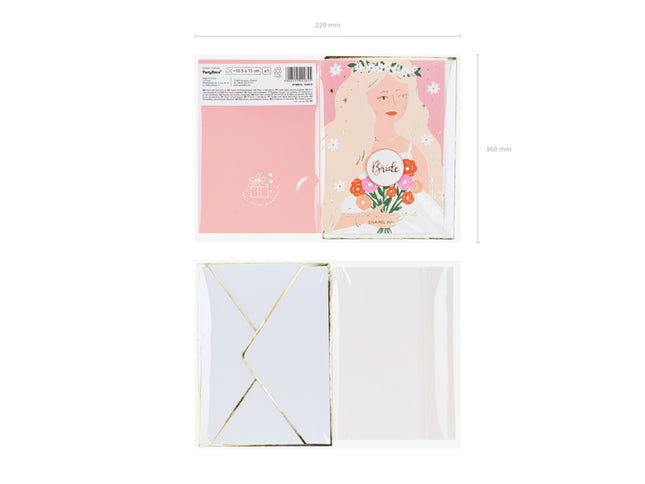 Atvirukas su ženkliuku "Bride"