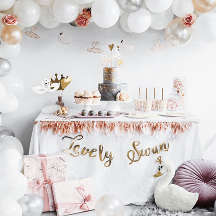 Popieriniai puodeliai su lapų ornamentais, 260 ml (6 vnt.)