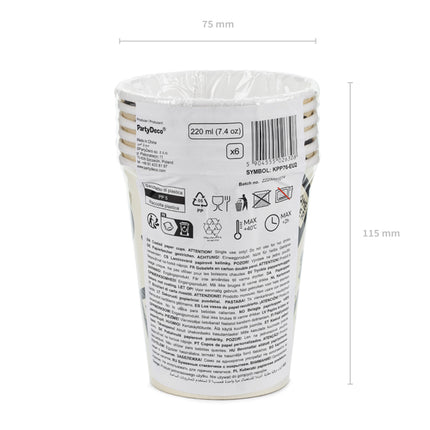 Puodeliai "Gamer", 220 ml (6 vnt.)