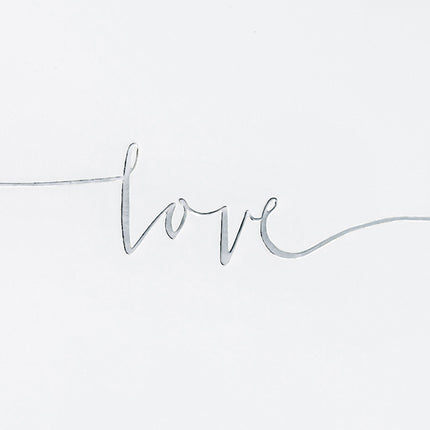 Svečių knyga "Love", sidabrinės spalvos užrašas, 22 puslapiai