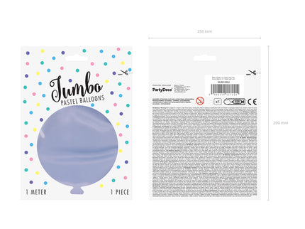 Apvalus balionas 1m, Pastelinė šviesiai alyvinė