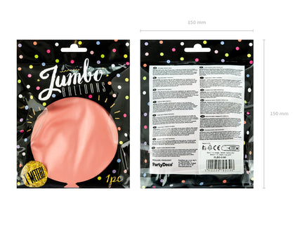 Apvalus balionas 1m, Metalinė rožinis auksas