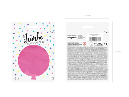 Apvalus balionas 60cm, Pastelinė purpurinė