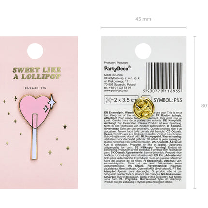 Apykaklės smeigtukas „Lollipop“