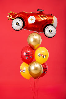 Balionai 30 cm "HappyBirthday", mišrus (1 pkt / 6 vnt.)