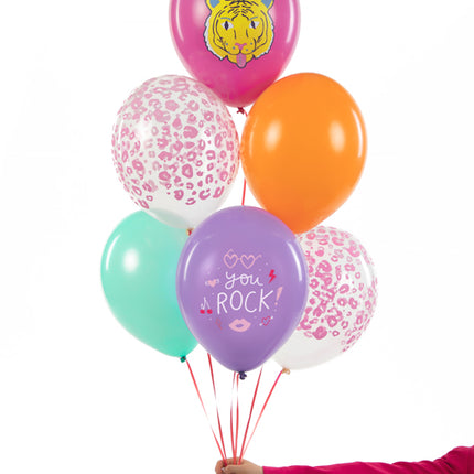 Balionai 30 cm, "You Rock", miksas (6 vnt.)