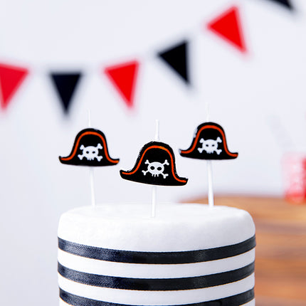 Gimtadienio žvakės "Piratų vakarėlis", 2 cm (5 vnt.)