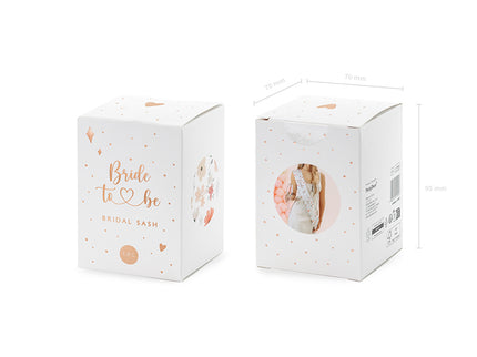 Popierinė Juosta - "Bride to be" (Būsima nuotaka), 76 cm (1 vnt.)