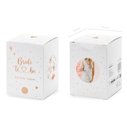 Popierinė Juosta - "Bride to be" (Būsima nuotaka), 76 cm (1 vnt.)